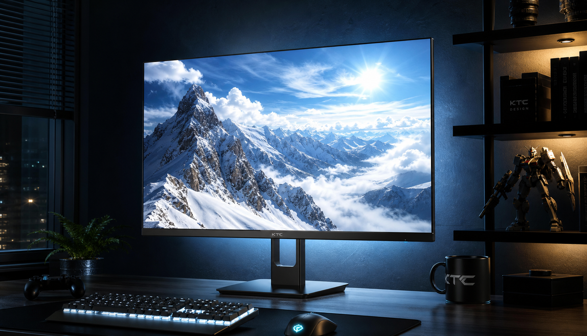 HDR gaming monitor displaying high-contrast scene that can trigger visible flicker in certain brightness ranges