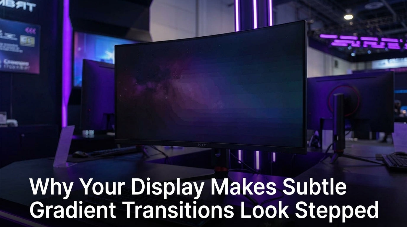 Why Your Display Makes Subtle Gradient Transitions Look Stepped
