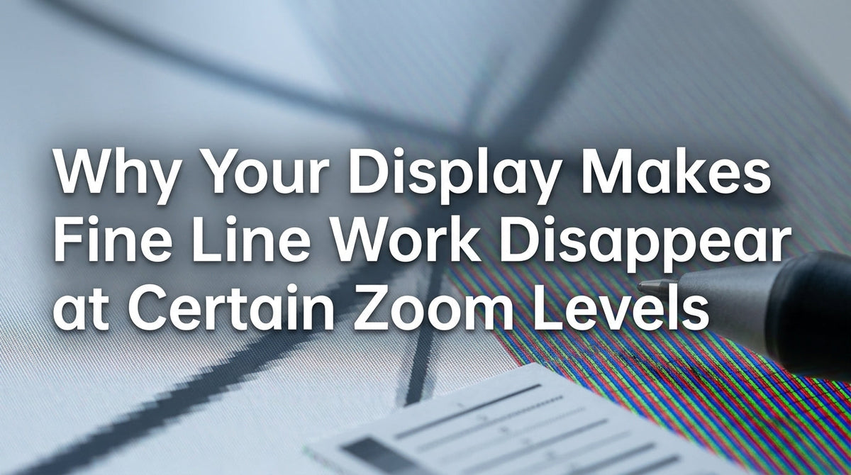 Why Your Display Makes Fine Line Work Disappear at Certain Zoom Levels
