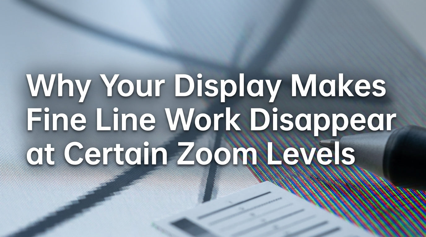Why Your Display Makes Fine Line Work Disappear at Certain Zoom Levels