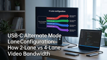 USB-C Alternate Mode Lane Configuration: How 2-Lane vs 4-Lane Affects Video Bandwidth