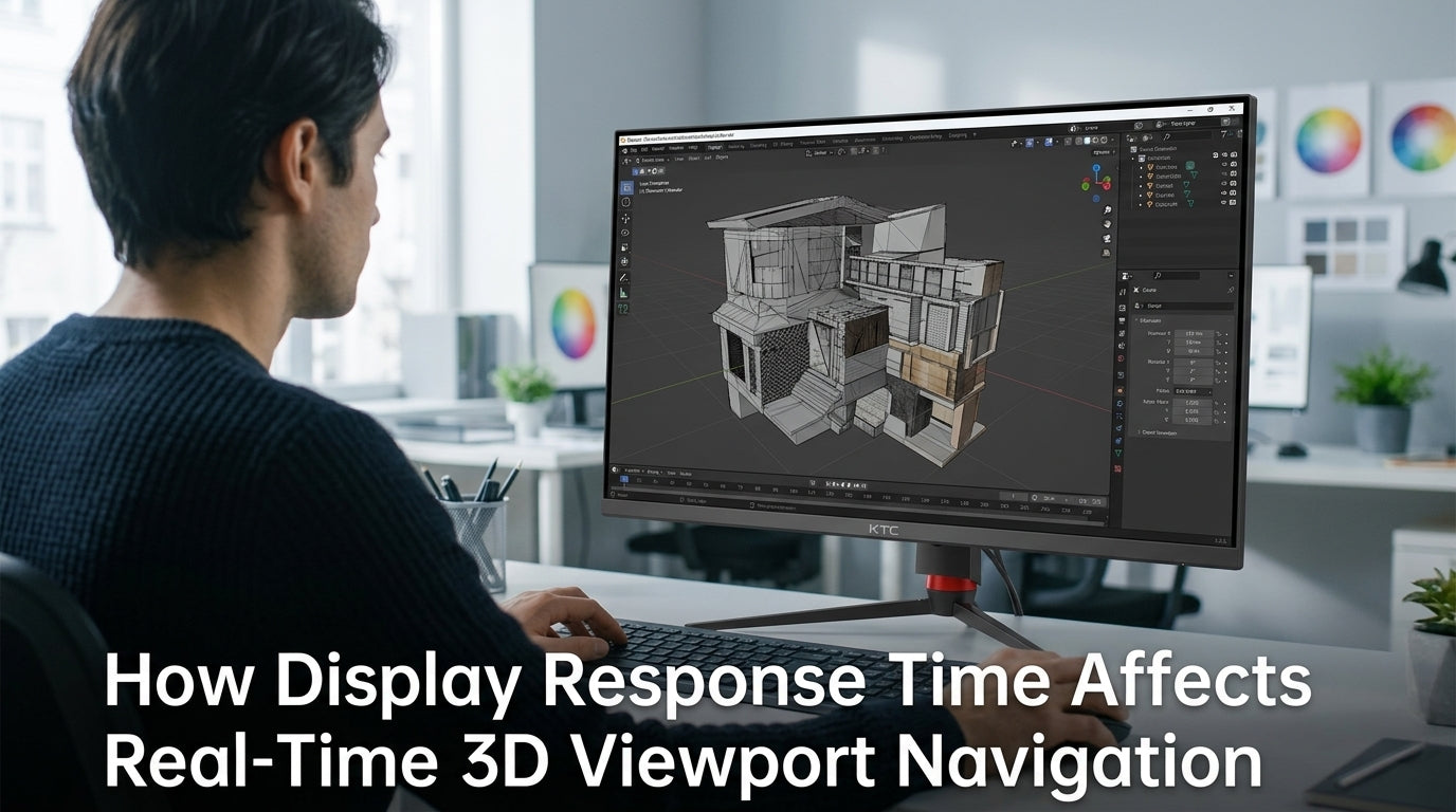 How Display Response Time Affects Real-Time 3D Viewport Navigation