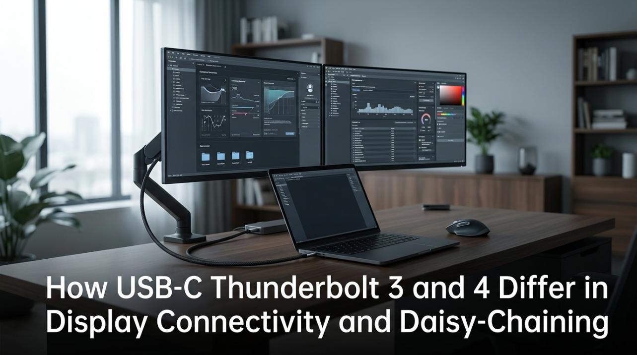 How USB-C Thunderbolt 3 and 4 Differ in Display Connectivity and Daisy-Chaining
