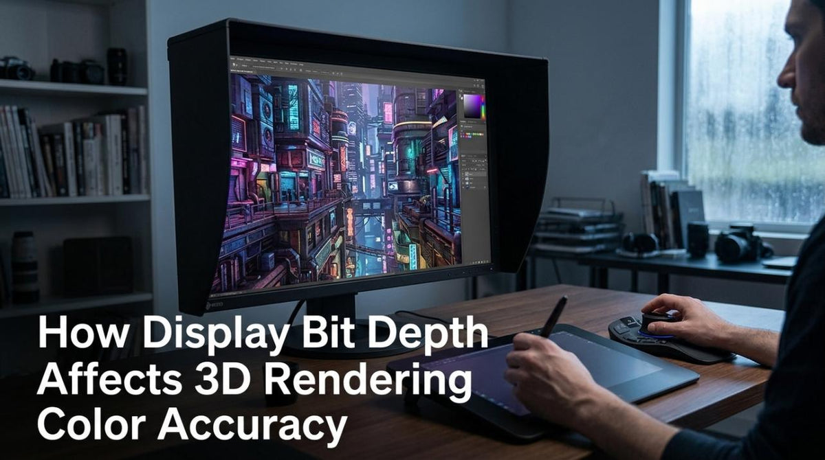 How Display Bit Depth Affects 3D Rendering Color Accuracy
