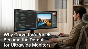 Why Curved VA Panels Became the Default for Ultrawide Monitors