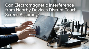 Can Electromagnetic Interference from Nearby Devices Disrupt Touch Screen Accuracy?