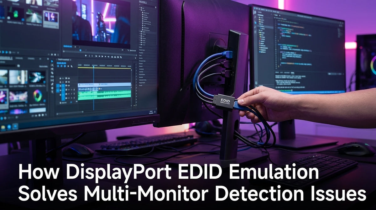 DisplayPort EDID Emulation for Multi-Monitor Stability