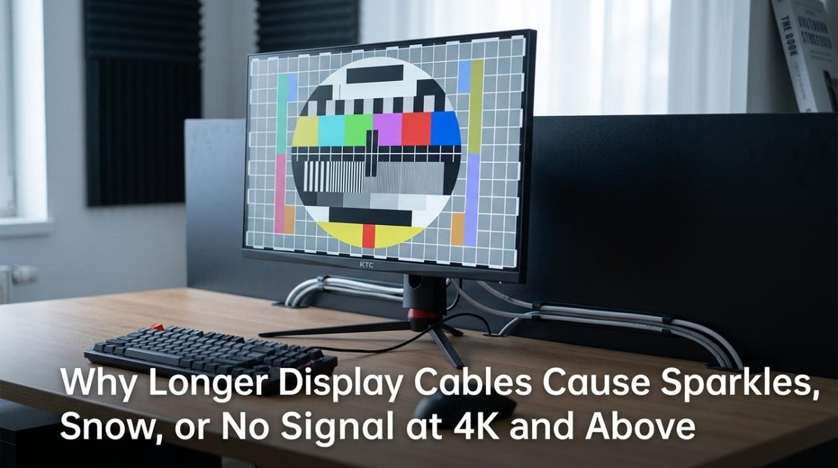 Why Long Display Cables Fail at 4K & Higher Resolutions
