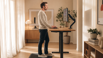 How Does Monitor Height Placement Affect Posture When Alternating Between Sitting and Standing Desks?