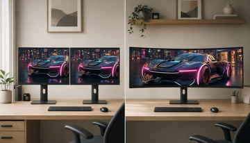 Curved vs Flat Displays for Symmetrical Multi-Monitor Desks: Aesthetic Trade-Offs, Alignment, and Setup Guidance