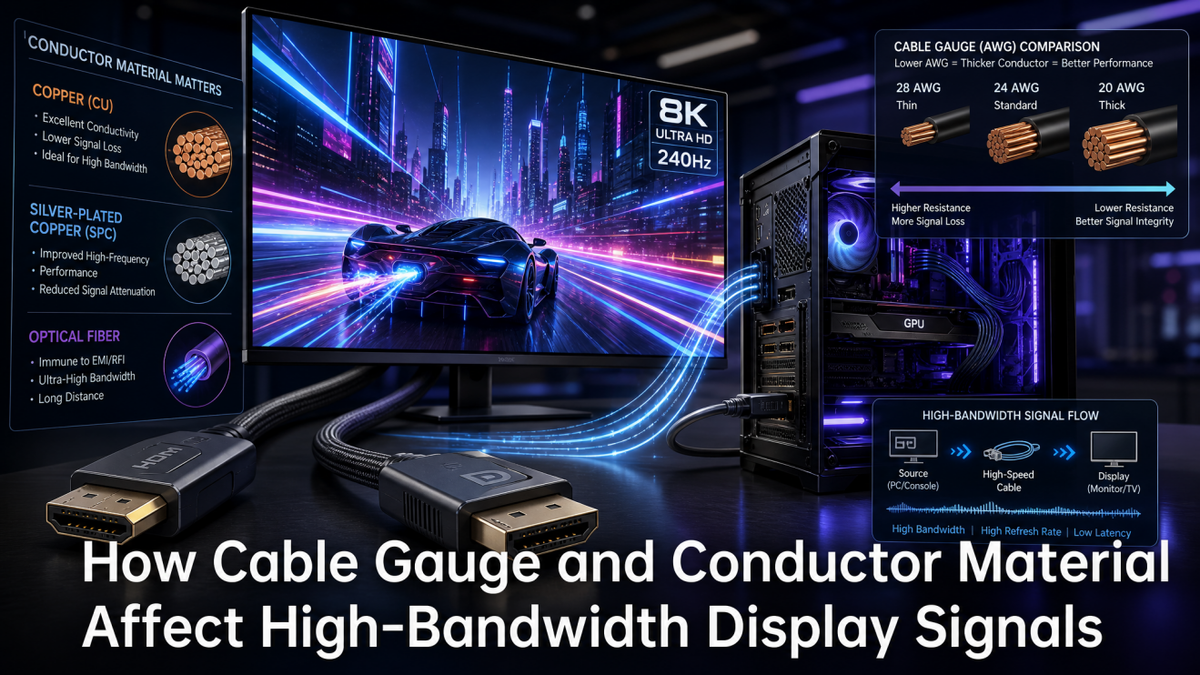 Cable Gauge & Material for High-Bandwidth Displays