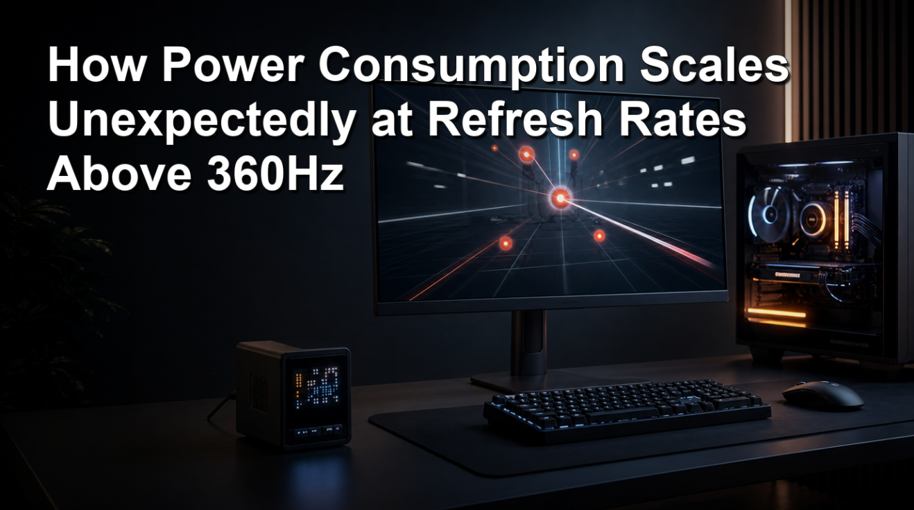 How Power Consumption Scales Unexpectedly at Refresh Rates Above 360Hz