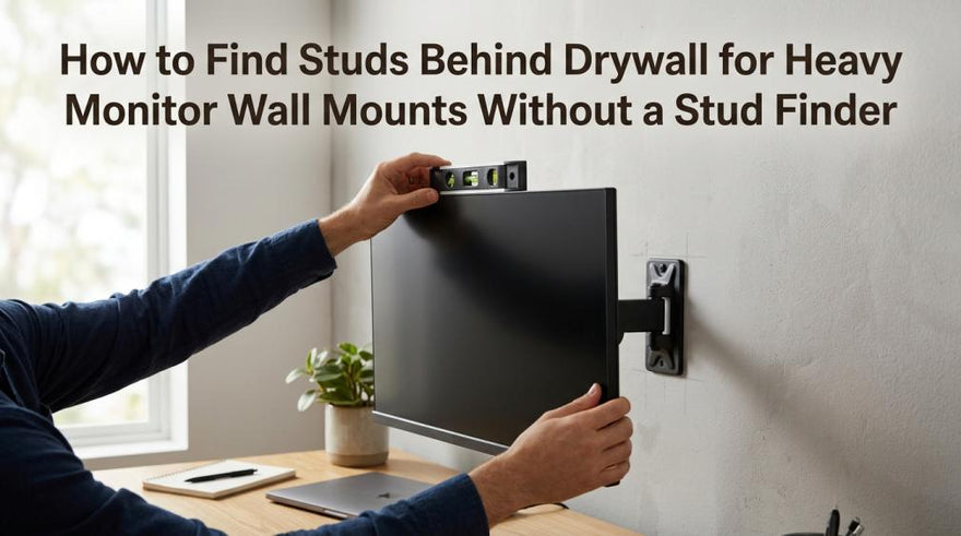 How to Find Studs Behind Drywall for Heavy Monitor Wall Mounts Without a Stud Finder