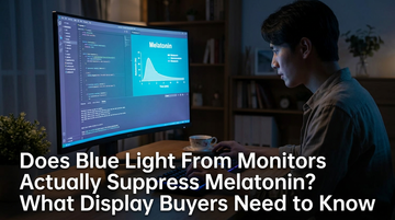 Does Blue Light From Monitors Actually Suppress Melatonin? What Display Buyers Need to Know