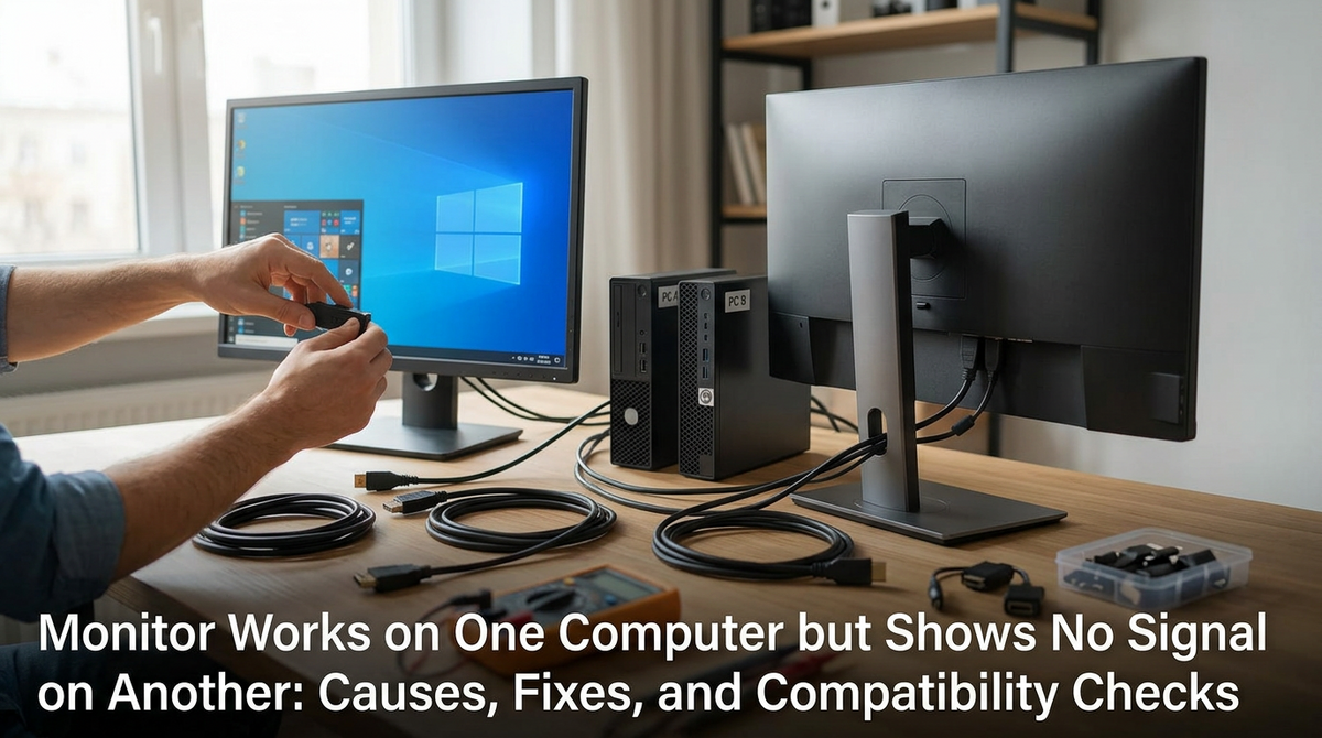 Monitor Works on One Computer but Shows No Signal on Another: Causes, Fixes, and Compatibility Checks
