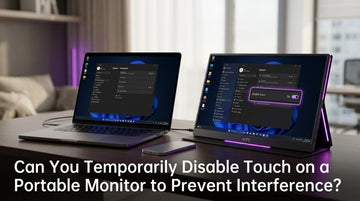 Can You Temporarily Disable Touch on a Portable Monitor to Prevent Interference?