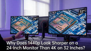 Why Does 1440p Look Sharper on a 24-Inch Monitor Than 4K on 32 Inches?