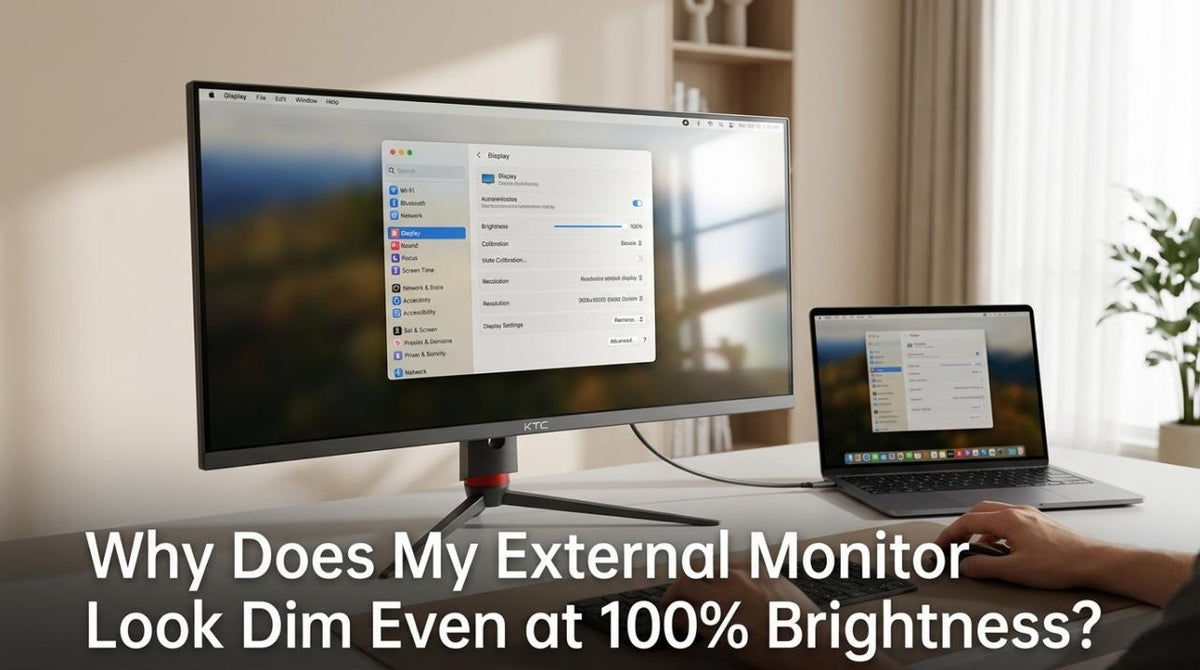 Why Does My External Monitor Look Dim Even at 100% Brightness?