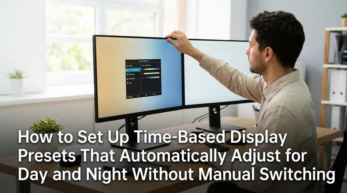 How to Set Up Time-Based Display Presets That Automatically Adjust for Day and Night Without Manual Switching