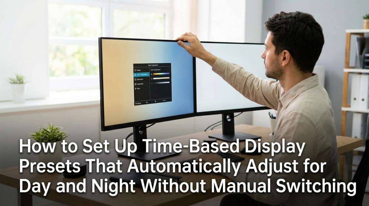 How to Set Up Time-Based Display Presets That Automatically Adjust for Day and Night Without Manual Switching