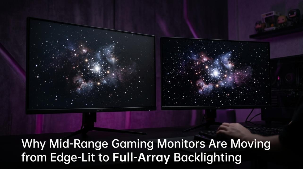Why Mid-Range Gaming Monitors Are Moving from Edge-Lit to Full-Array Backlighting