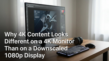 Why 4K Content Looks Different on a 4K Monitor Than on a Downscaled 1080p Display