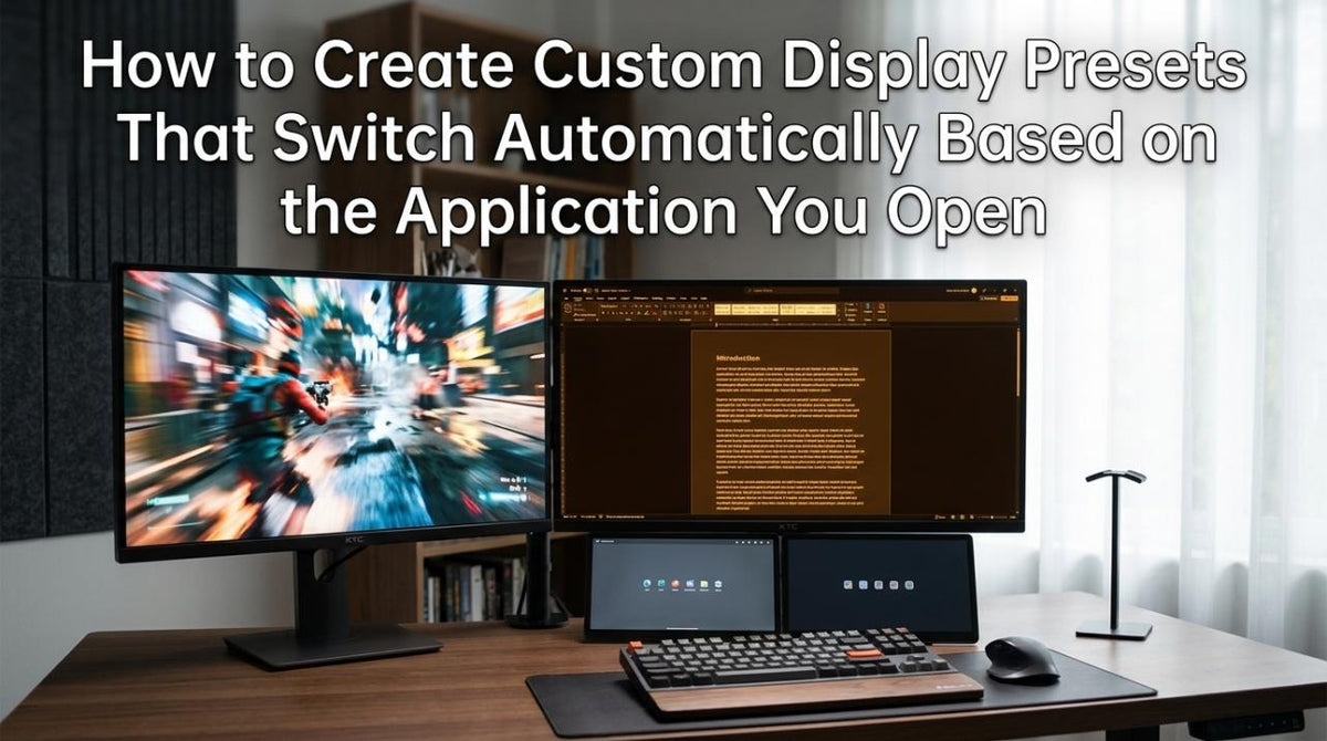 How to Create Custom Display Presets That Switch Automatically Based on the Application You Open