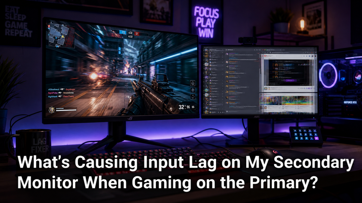 What’s Causing Input Lag on My Secondary Monitor When Gaming on the Primary?