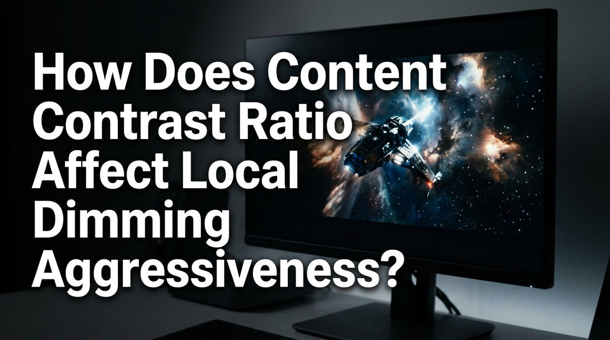 How Does Content Contrast Ratio Affect Local Dimming Aggressiveness?