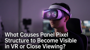 What Causes Panel Pixel Structure to Become Visible in VR or Close Viewing?