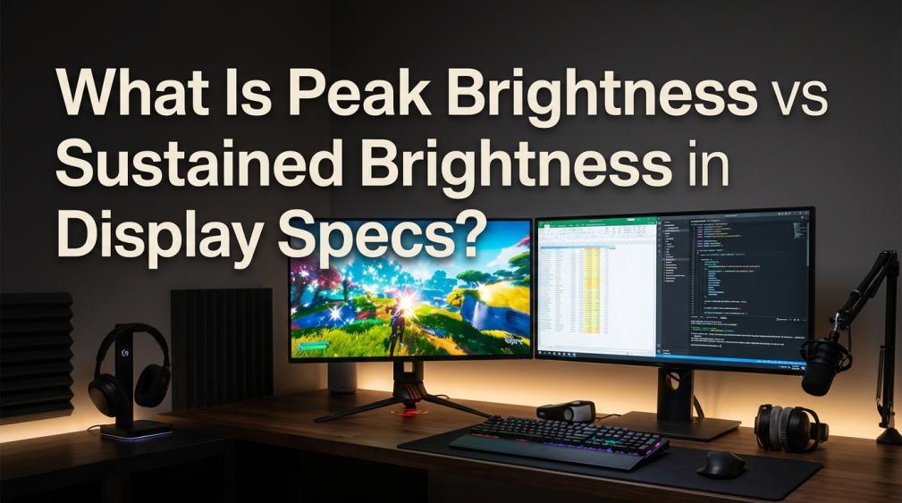 What Is Peak Brightness vs Sustained Brightness in Display Specs?