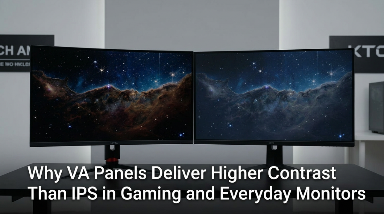 Why VA Panels Deliver Higher Contrast Than IPS in Gaming and Everyday Monitors