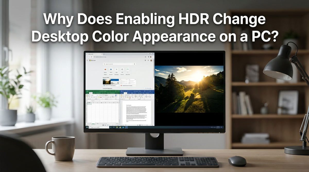 Why Does Enabling HDR Change Desktop Color Appearance on a PC?
