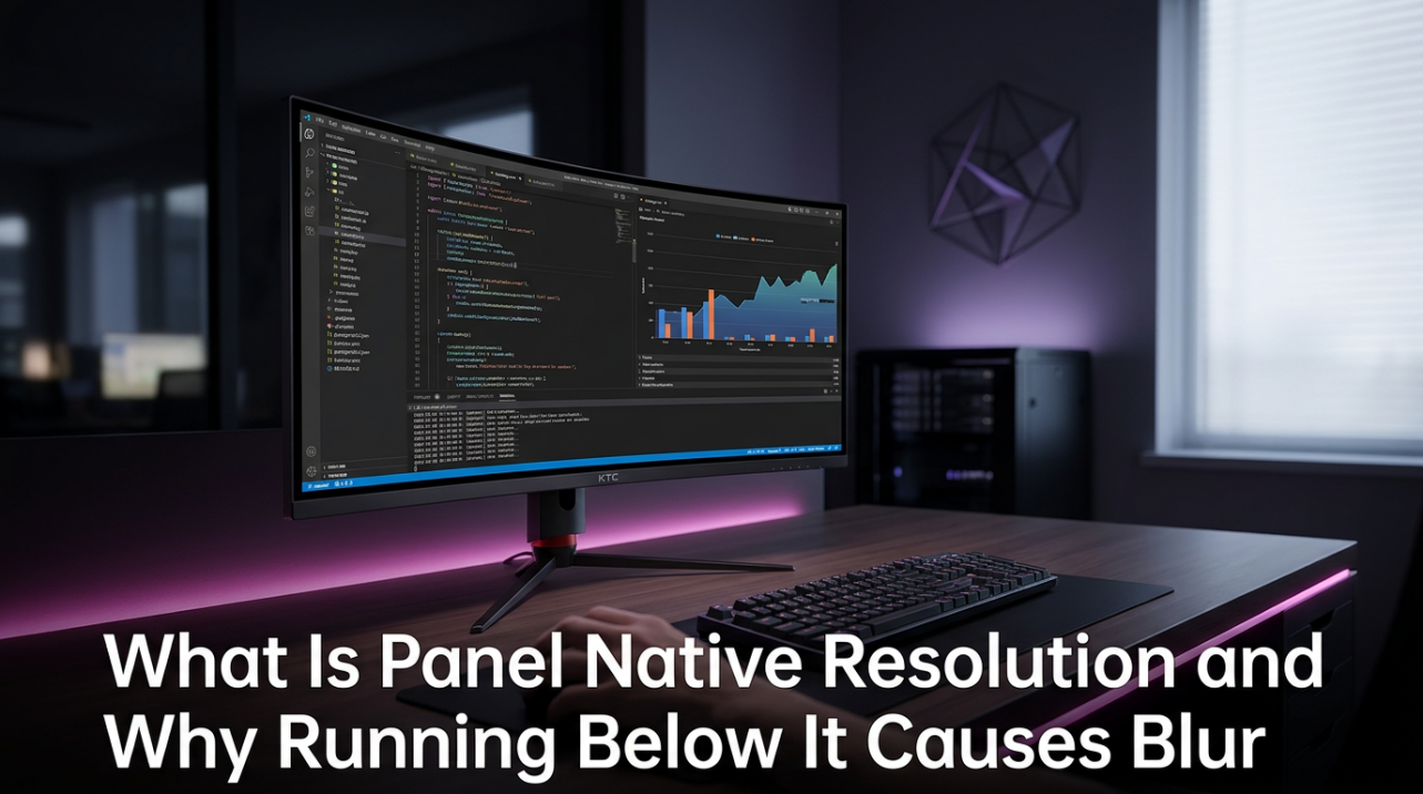 What Is Panel Native Resolution and Why Running Below It Causes Blur