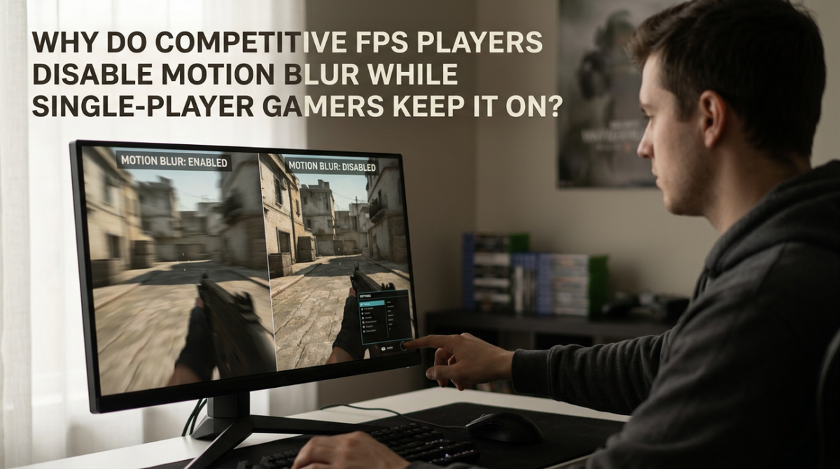 Why Do Competitive FPS Players Disable Motion Blur While Single-Player Gamers Keep It On?
