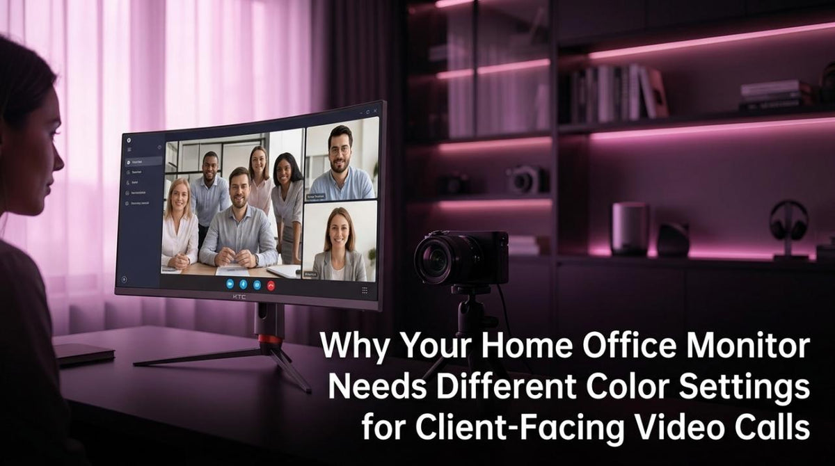 Why Your Home Office Monitor Needs Different Color Settings for Client-Facing Video Calls