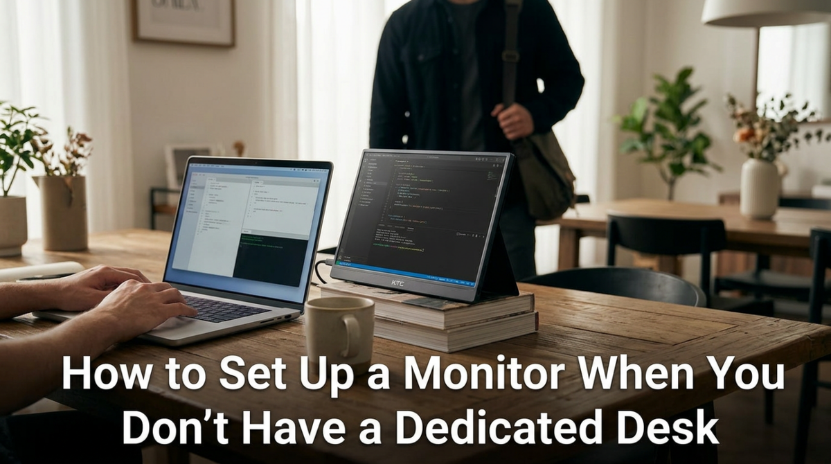 Monitor Setup Without a Desk: Your Ergonomic Guide