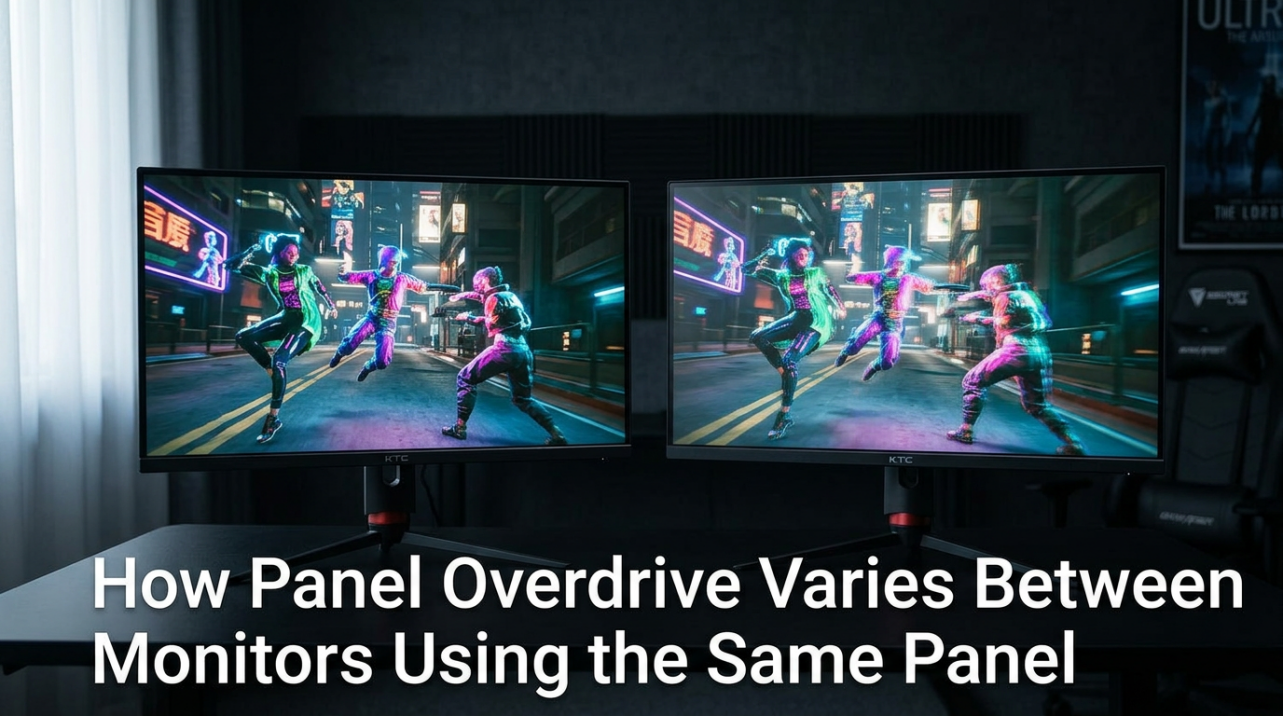 How Panel Overdrive Varies Between Monitors Using the Same Panel