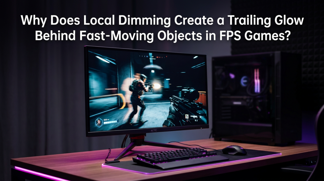 Why Does Local Dimming Create a Trailing Glow Behind Fast-Moving Objects in FPS Games?