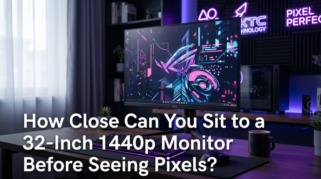 How Close Can You Sit to a 32-Inch 1440p Monitor Before Seeing Pixels?