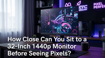 How Close Can You Sit to a 32-Inch 1440p Monitor Before Seeing Pixels?