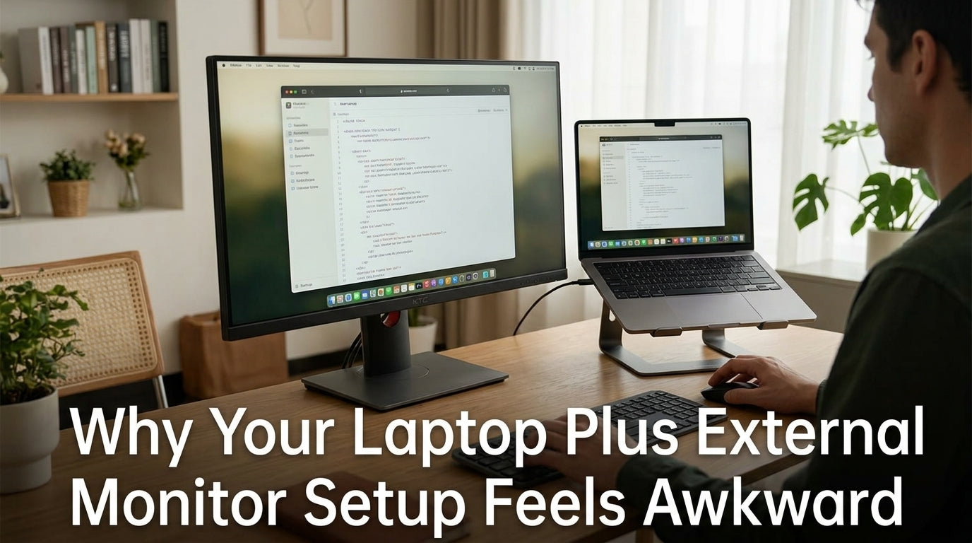 Why Your Laptop Plus External Monitor Setup Feels Awkward