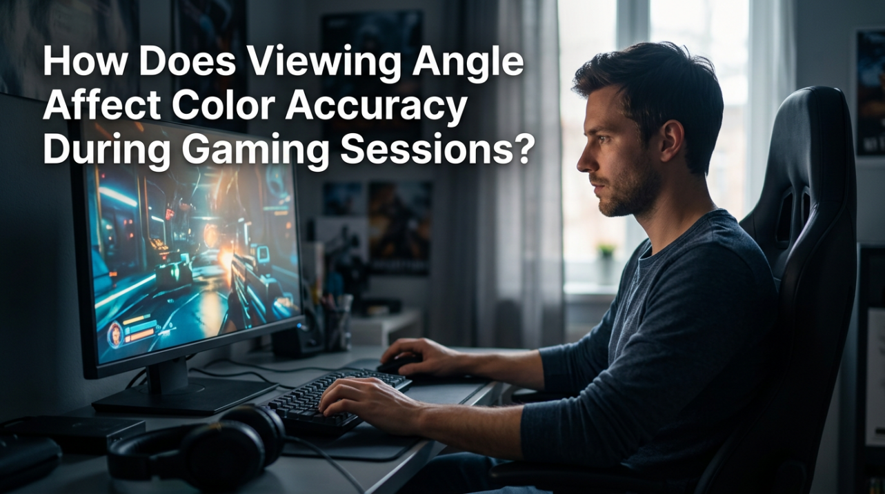 How Does Viewing Angle Affect Color Accuracy During Gaming Sessions?