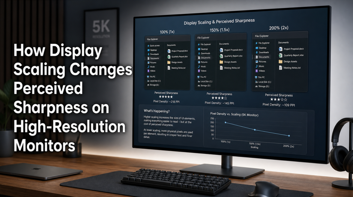 How Display Scaling Changes Perceived Sharpness on High-Resolution Monitors