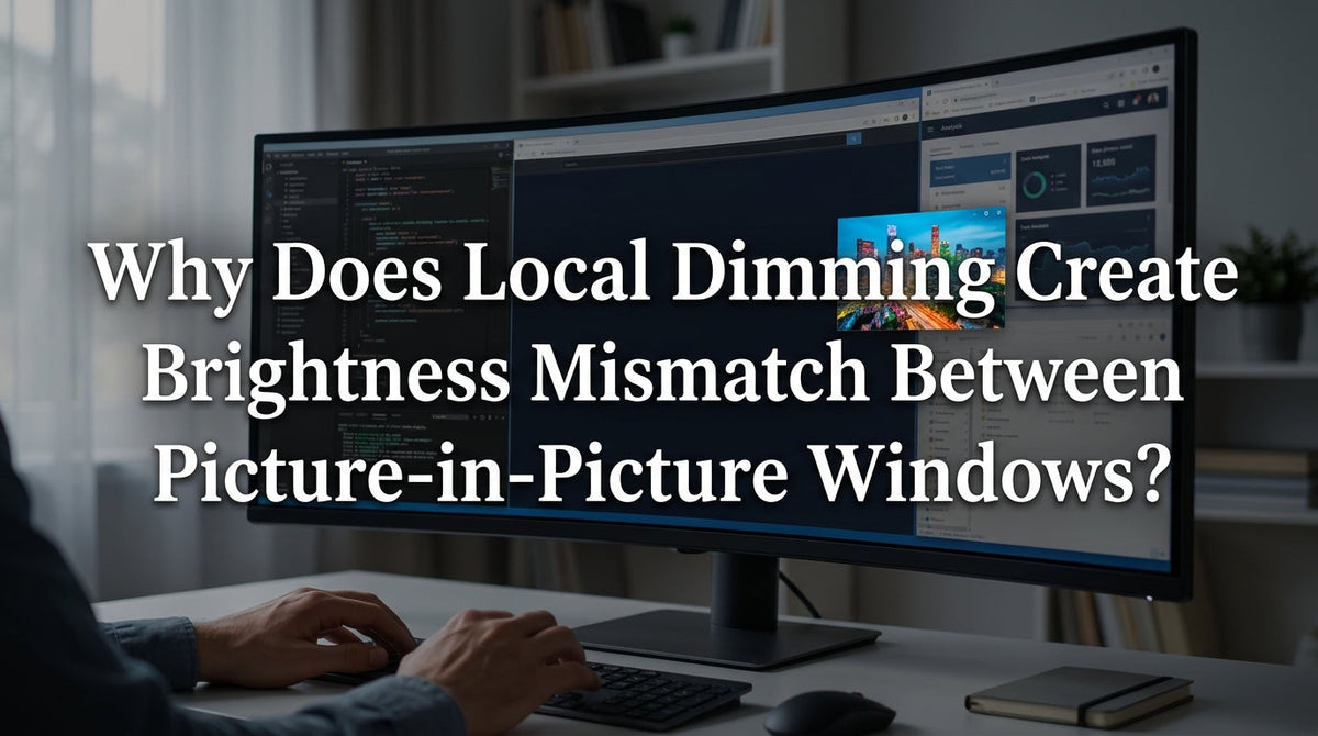 Why Does Local Dimming Create Brightness Mismatch Between Picture-in-Picture Windows?