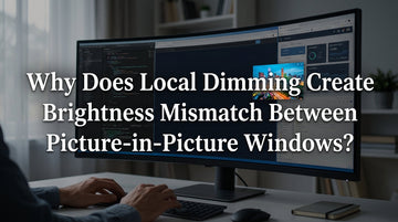 Why Does Local Dimming Create Brightness Mismatch Between Picture-in-Picture Windows?