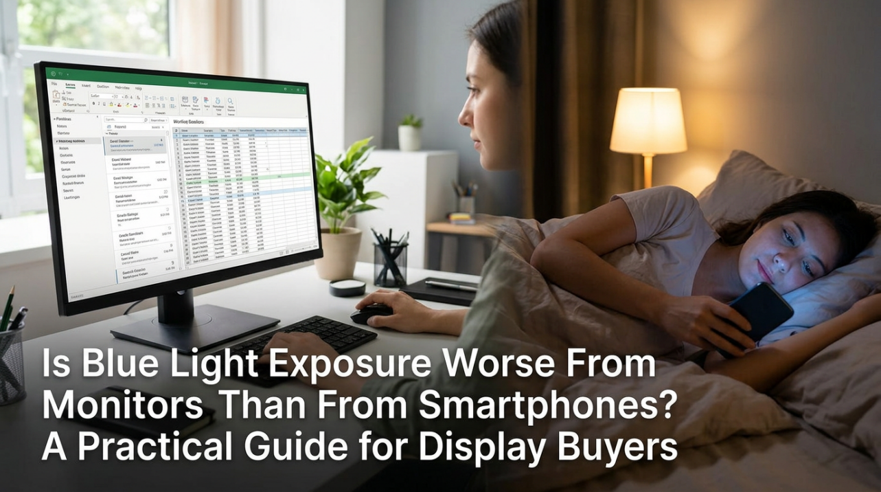Is Blue Light Exposure Worse From Monitors Than From Smartphones? A Practical Guide for Display Buyers