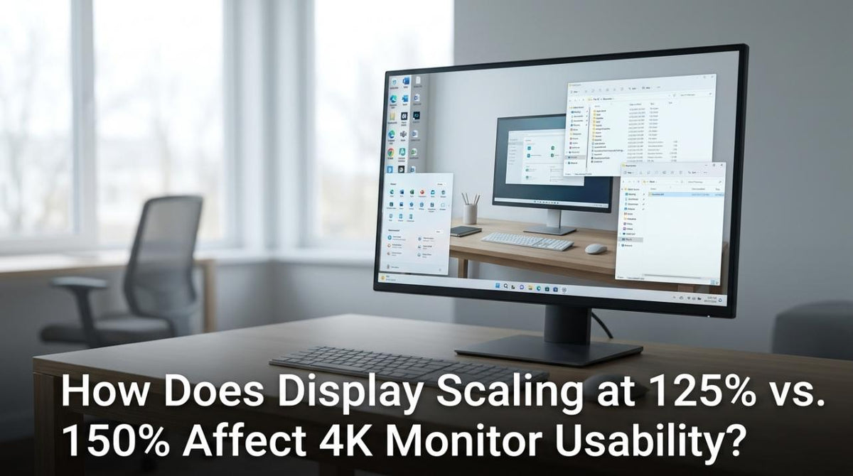 How Does Display Scaling at 125% vs. 150% Affect 4K Monitor Usability?