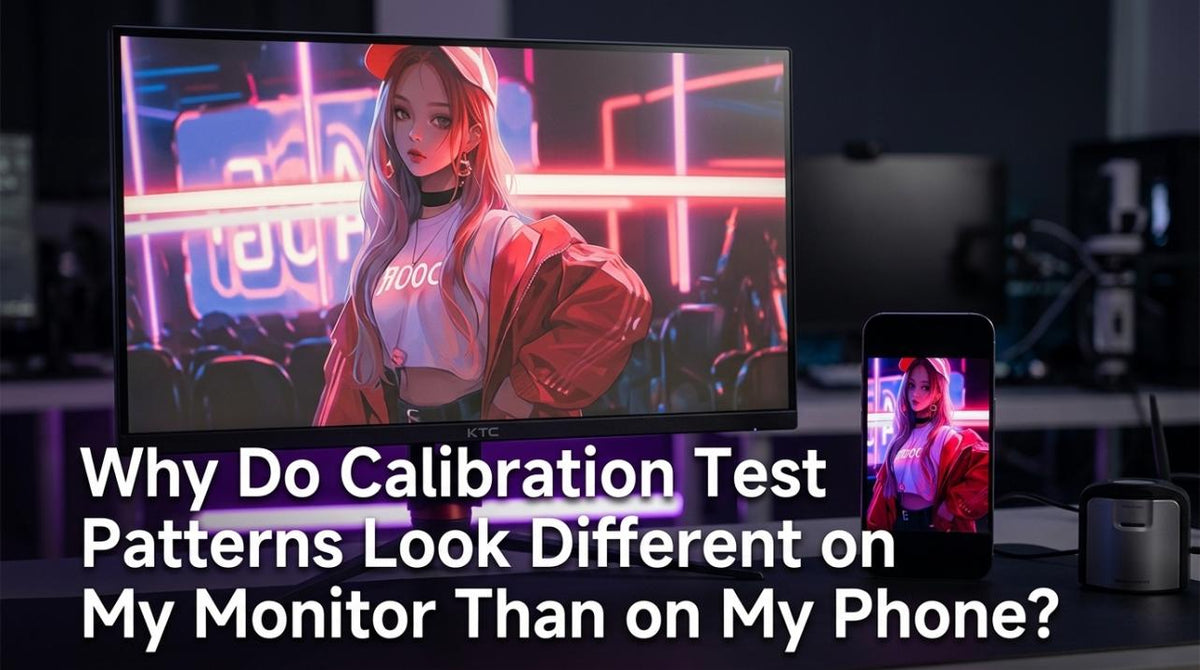 Why Do Calibration Test Patterns Look Different on My Monitor Than on My Phone?