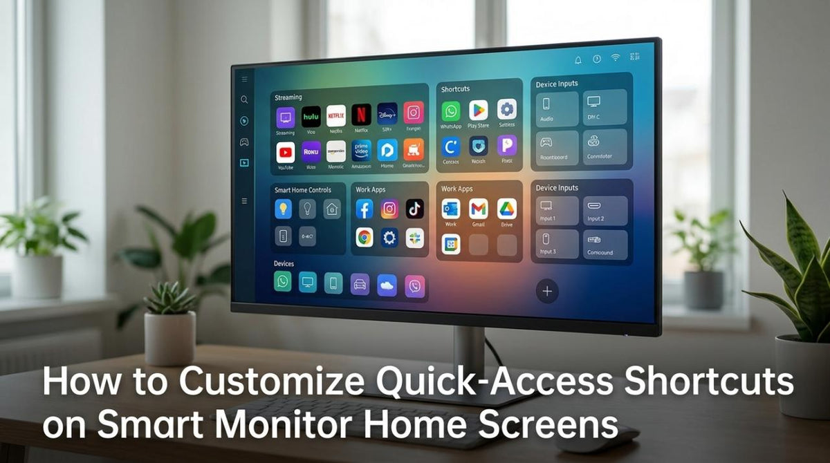 How to Customize Quick-Access Shortcuts on Smart Monitor Home Screens